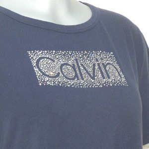 CALVIN KLEIN XL CASUAL PULLOVER NAVY BLUE DRESS